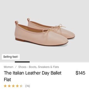Everlane Ballerina Flats in Pale Pink size 9